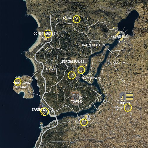 Blackout Helicopter Spawn Locations Map