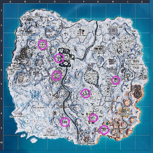 Showtime Poster Locations Map Fortnite