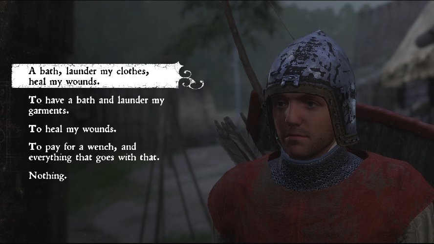 Kingdom Come: Deliverance how to clean clothes