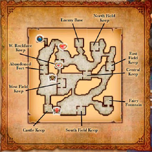 Map from Hyrule Warriors Legends guide