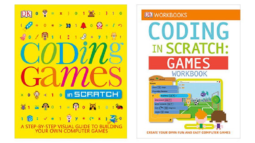 Coding Games in Scratch and Coding With Scratch Workbook covers